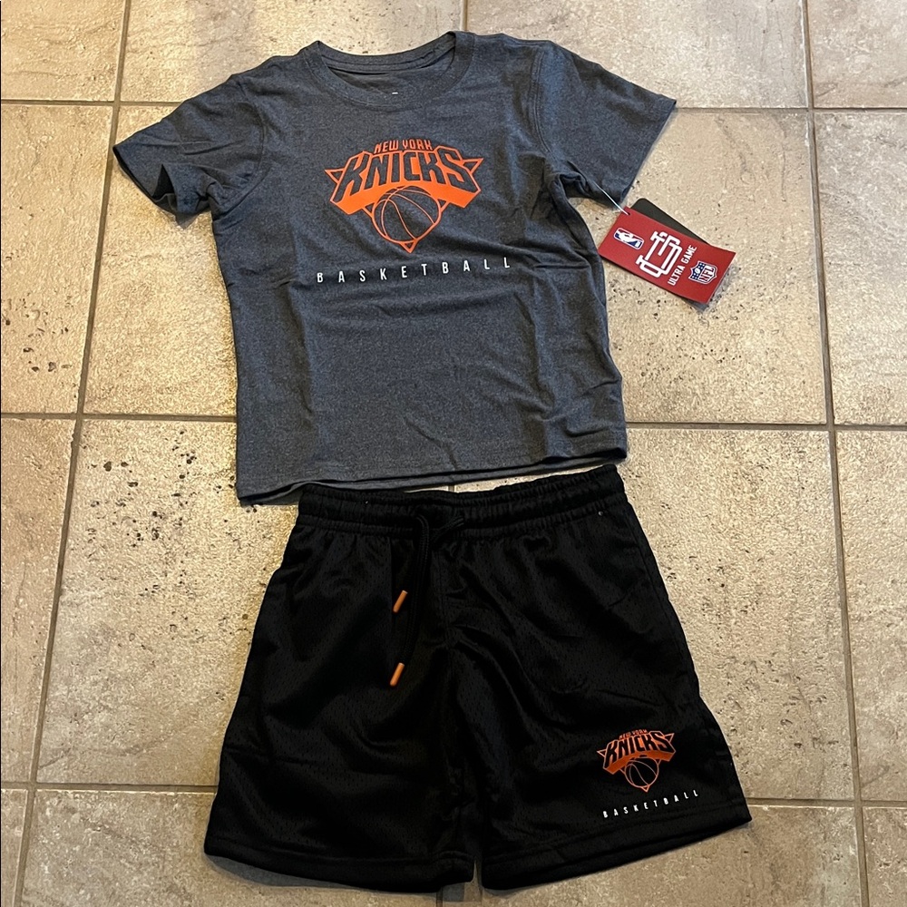 NWT Knicks Kids Matching Set - Gray and Black